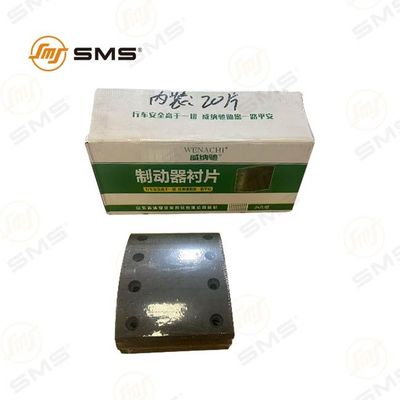 بطانة فرامل WG9100440029 بطانة فرامل أمامية 8 فتحات قطع غيار شاحنات HOWO